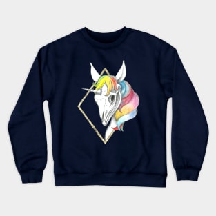 Rainbow Unicorn Skull Crewneck Sweatshirt